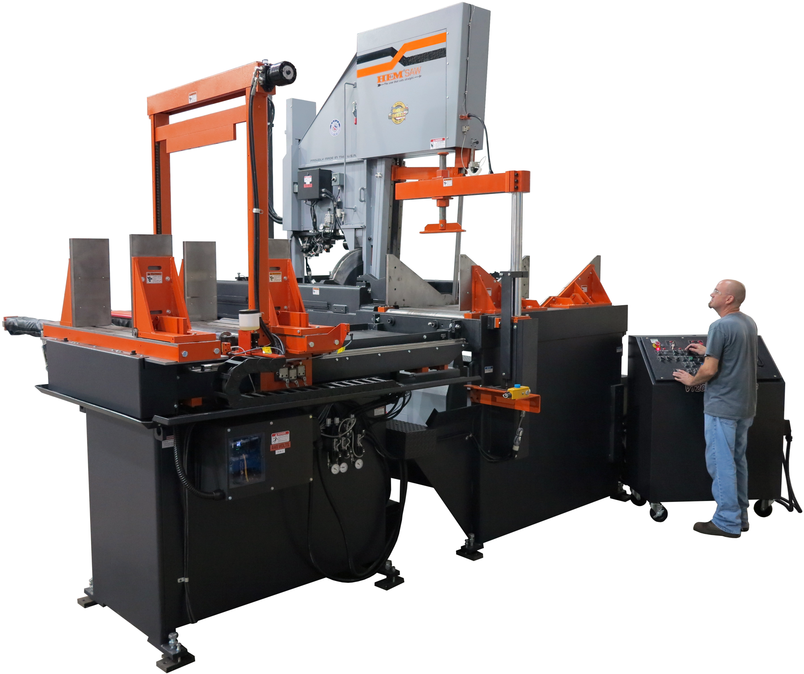 HE&M VT200HA-60-CTS Vertical Double Miter Saw