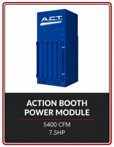 A.C.T. Dust Collection Systems Action Booth Power Module 5400 CFM 7.5 HP